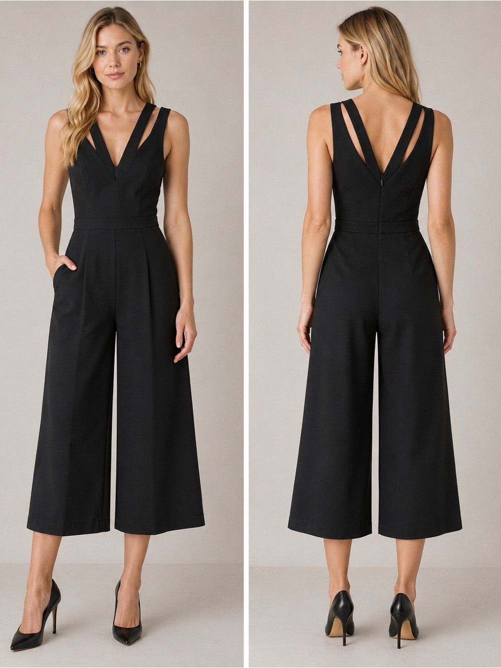 BCBGMaxAzria Black jumpsuit